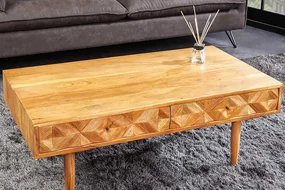 Dizajnový konferenčný stolík z masívu Alpine Akácia 102cm