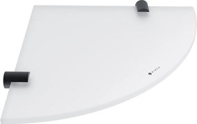 Nimco Polica rohová BORMO čierna - BRC 11091RB-90