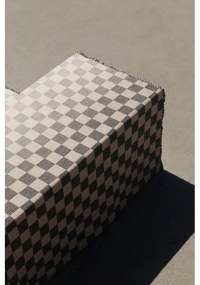 Merino deka Shakki 130x180, béžovo-čierno-biela