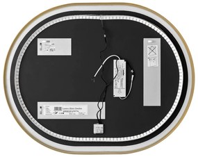 Umývadlová skrinka Capri 821 2S čierny mat/dub kraft zlatý