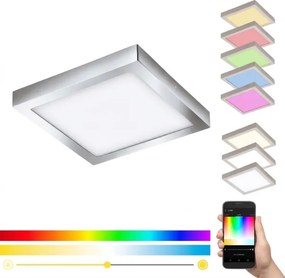 Eglo 33668-LED RGBW Stmievateľné kúpeľňové svietidlo FUEVA-C 21W/230V 30x30cm