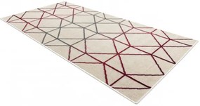 Koberec GINA 21242561 geometrický béž / červený / sivý