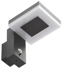 LED vonkajšie solárne nástenné svietidlo so senzorom LED/5,5W/3,7V 3000K IP54