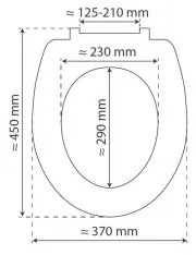 Schütte 82196 - WC sedátko BEACH s funkciou SoftClose, duroplast