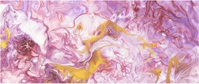 Obraz - Ružová abstrakcia (120x50 cm)