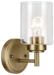 Kichler KL-WINSLOW-1W-NBR - Nástenná lampa WINSLOW 1xE27/60W/230V mosadz