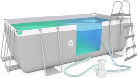 Záhradný bazén s filtráciou a rebríkom 400 x 207 x 122 cm