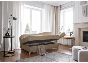 Taupe menčestrová leňoška (pravý roh) Chic Charlotte – Miuform