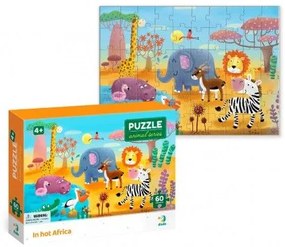 Puzzle Afrika 32x23cm 60 dielikov