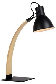 Lucide 03613/01/30 - Stolná lampa CURF 1xE27/60W/230V čierna