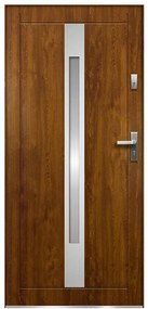 Dvere vchodové Jupiter P55 90P zlatý dub