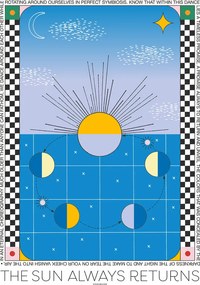 Moikka Plagát The Sun Always Returns by Signe Bagger A4 (21x27cm)