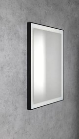Sapho Sapho, GANO zrkadlo s LED osvetlením 60x80cm, čierna
