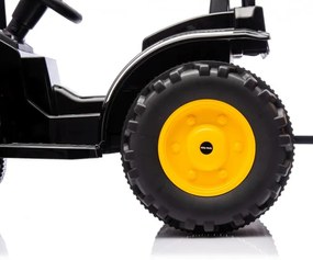 Elektrický traktor s prívesom Farmer žltý