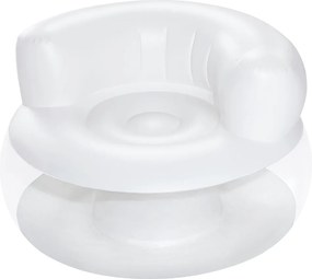 Bestway Nafukovacie kreslo biele 112 x 112 x 70 cm 75138