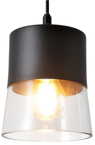 Luster na lanku FERGIE 1xE27/15W/230V čierna