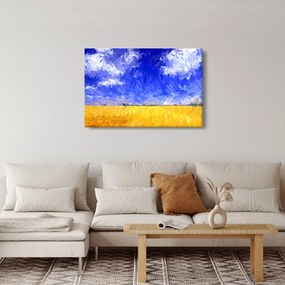 Obraz - Olejomaľba, Zlaté pole (90x60 cm)