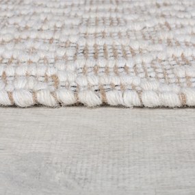 Flair Rugs, Ručne tkaný kusový koberec Nur Wool Dream Natural, 80x150, béžová, obývacia izba