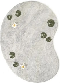 Svetlosivý bavlnený detský hrací koberec 130x170 cm Swan Lake – Lorena Canals