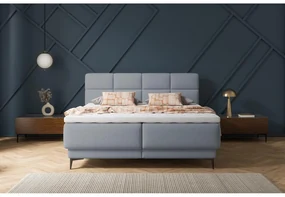 Manželská kontinentálna posteľ 180 cm Riviera 180 (s roštom a matracom) (s úl. priestorom) (grafit + čierna). Akcia -19%. Vlastná spoľahlivá doprava až k Vám domov. 1099638