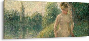 Obraz - Camille Pissarro, The Bather, reprodukcia (120x50 cm)