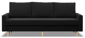 Trojmiestna rozkladacia sedačka BLANK Comfort čierna