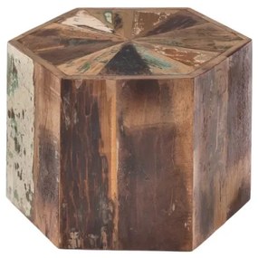 furniture-nabytek.cz - Konferenční stolek Wakefield šestihranný H35 z recyklovaného dřeva
