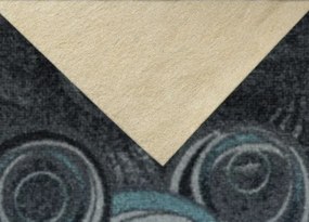 Koberce Breno Metrážny koberec DROPS 99, šíře role 500 cm, sivá, viacfarebná