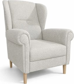 Béžové kreslo ušiak Swan – Ropez