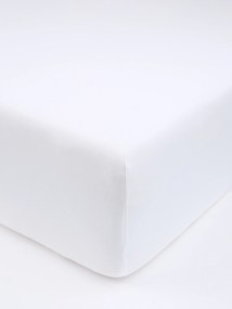 Jersey plachta s elastanom Deluxe 140 × 200 cm – biela