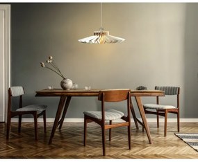 Luster na lanku 1xE27/60W/230V biela pr. 52 cm