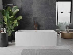 Mexen Nita, voľne stojaca vaňa 170 x 80 cm, biela, medený prepad, 52091708000-65