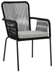 Čierne jedálenské stoličky v súprave 2 ks Santino – Bloomingville