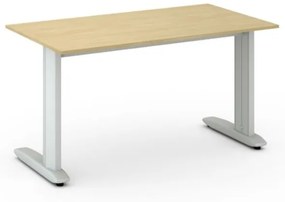 Kancelársky písací stôl PRIMO FLEXIBLE 1400 x 800 mm, breza