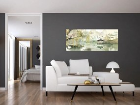 Obraz - Čínske jazero (120x50 cm)
