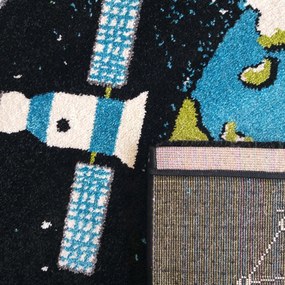 DY Detský obdĺžnikový koberec s motívom Vesmír 120 Rozmer: 200x290 cm