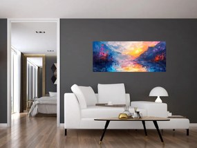 Obraz - Maľba krajiny (120x50 cm)