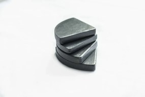 Podložky pod kvetináč PUT, umelý kamen, 7 x 7 cm, 4-set, sivá