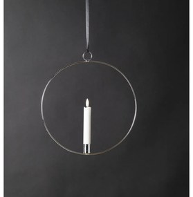 Svetelná dekorácia v striebornej farbe Flamme Ring – Star Trading