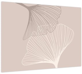Obraz - Béžové listy N⁰2 (70x50 cm)