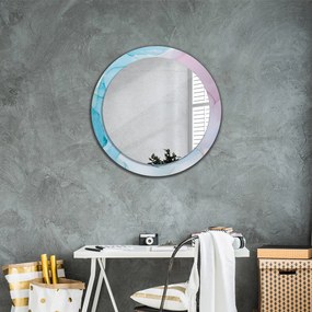 Okrúhle ozdobné zrkadlo Moderná mramorová textúra fi 80 cm