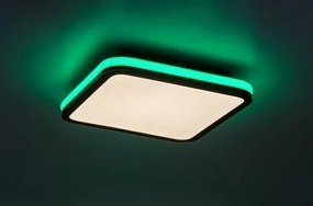 Rabalux 71399 funkčné stropné LED svietidlo Serkan 43W, čierna/biela