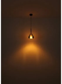 Globo 15542 - Luster na lanku GEEKY 1xE27/60W/230V pr. 20 cm čierna