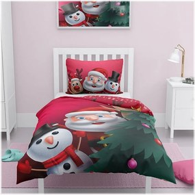 Vianočné posteľné obliečky - motív Pozdravy zo severného pólu - 100% bavlna Renforcé - 70 x 90 cm + 140 x 200 cm