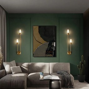 Toolight Toolight, nástenné svietidlo 2xE14, APP1148-2W, zlatá lesklá, OSW-14011