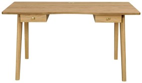 Pracovný stôl v dekore duba 70x140 cm Nice – Woodman