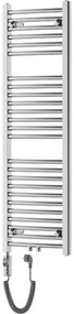 Mexen Ares, elektrické vykurovacie teleso 1200x400 mm + vykurovacia tyč 300 W, chrómová, W102-1200-400-2300-01
