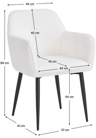 Jedálenská stolička Semir (biela + čierna). Vlastná spoľahlivá doprava až k Vám domov. 1119517