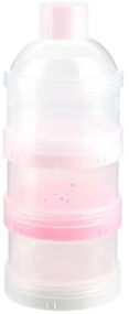 CMP Paris Zásobník na umelé mlieko, 3 stohovateľné dózy, ružová