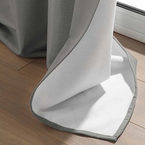Sivý odhlučňovací záves z mikrovlákna 135x260 cm Micropolar – douceur d'intérieur
